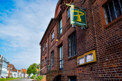 Eingang des Restaurant Zur alten Mühle