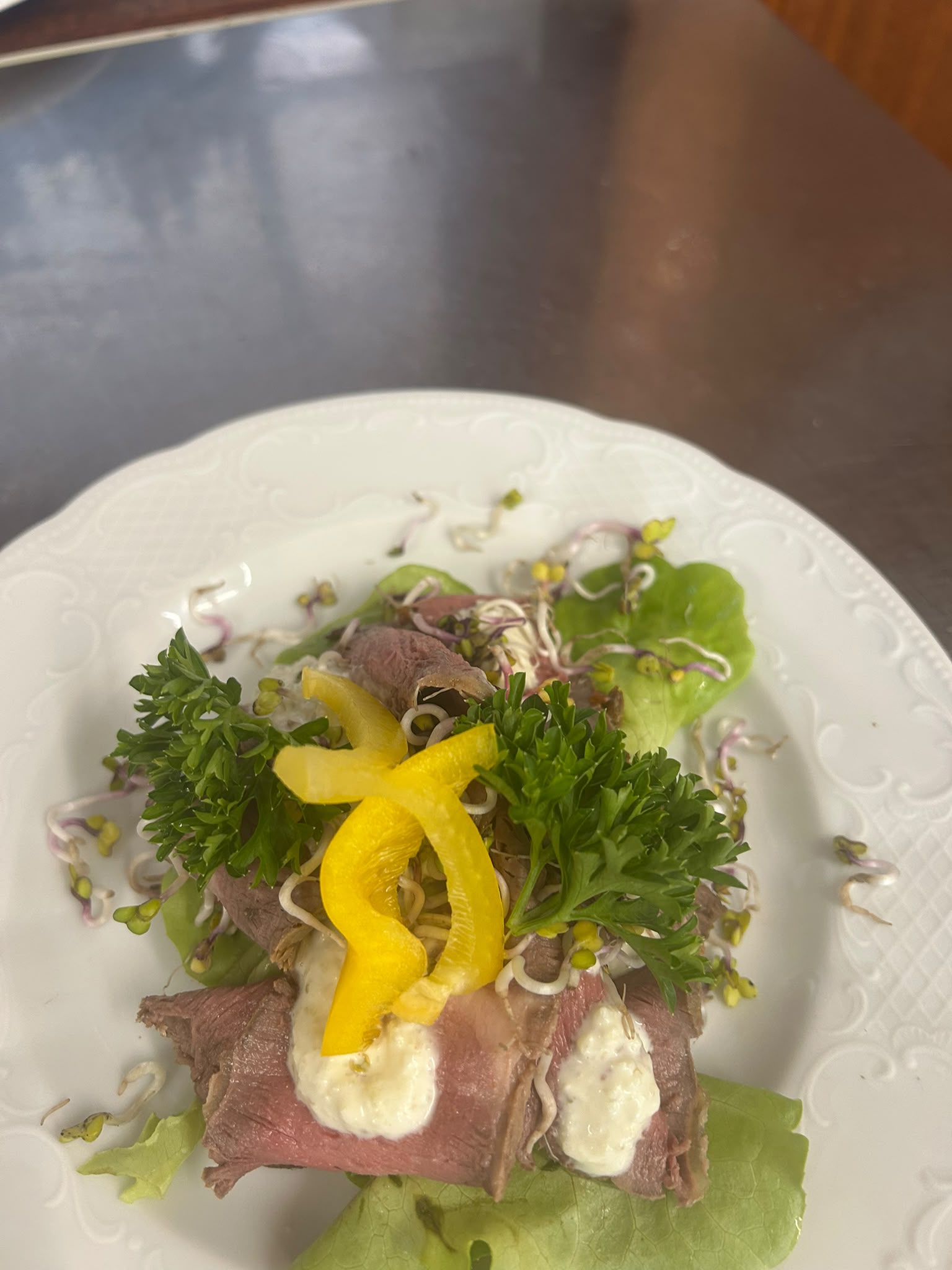 rosa gebratenes Roastbeef
